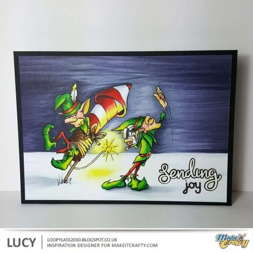 Christmas scene by Lucy.