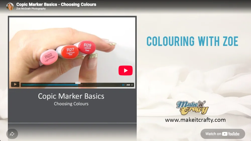 Copic Marker Basics, choosing colours