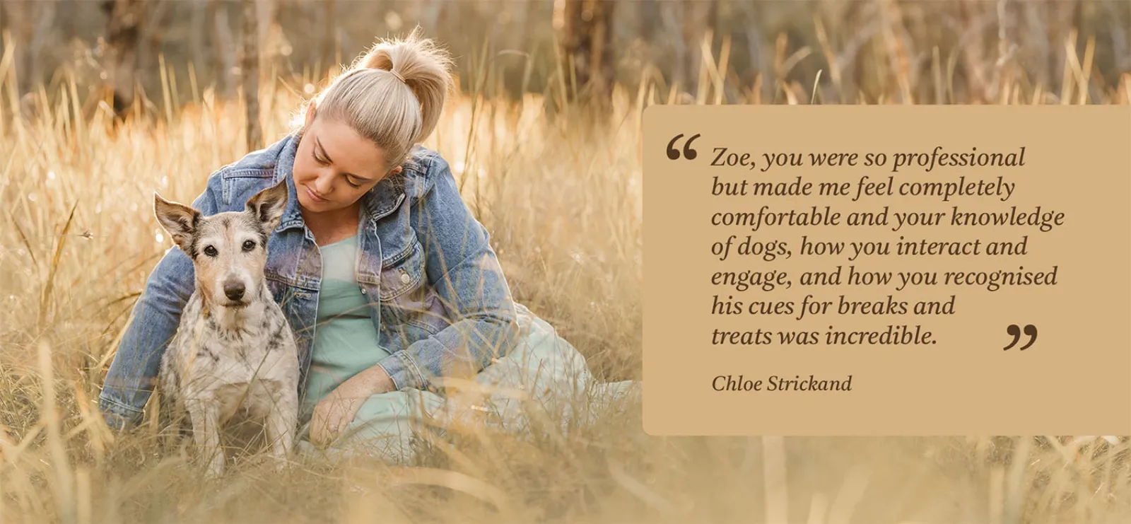 Testimonial from Chloe